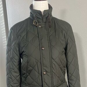 POLO RALPH LAUREN Quilted Jacket Coat OLIVE XS VGUC